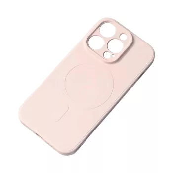   MagSafe Compatible Silicone iPhone 15 Plus Silicone Case tok, rózsaszín