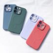 MagSafe Compatible Silicone iPhone 15 Pro Max Silicone Case tok, lila