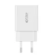 Tech-Protect C35W 2x USB-C PD 35W hálózati töltő with USB-C / USB-C kábel, fehér