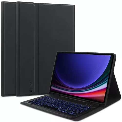 Tech-Protect SC Pen + Keyboard case with keyboard Samsung Galaxy Tab S9 FE+ 12.4" X610 / X616B tok, fekete