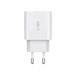 Tech-Protect C20W hálózati töltő 2x USB-C PD 20W, fehér