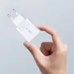 Tech-Protect C20W 2x USB-C PD 20W hálózati töltő with USB-C / USB-C kábel, fehér
