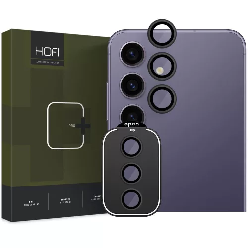 Hofi CamRing Pro+ Samsung Galaxy S24 kameralencse védő üveg, fekete