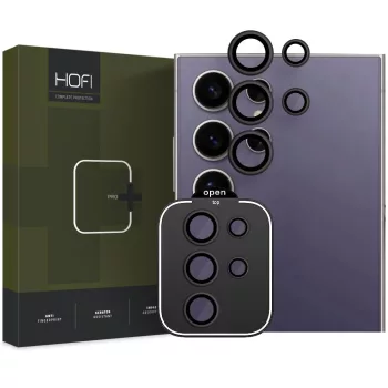  Hofi CamRing Pro+ Samsung Galaxy S24 Ultra kameralencse védő üveg, fekete