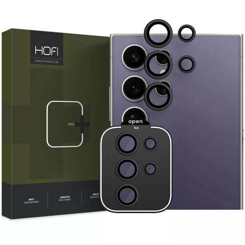 Hofi CamRing Pro+ Samsung Galaxy S24 Ultra kameralencse védő üveg, fekete