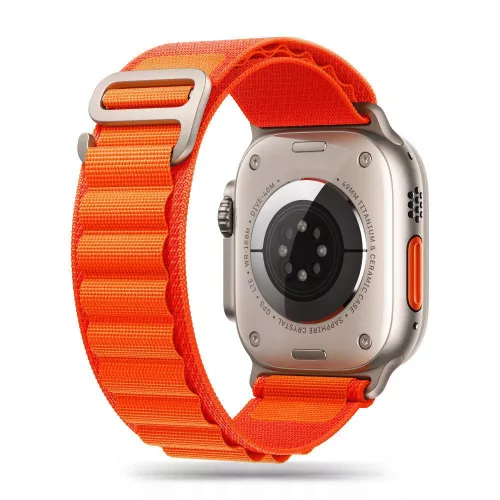 TECH-PROTECT Óraszíj NYLON PRO APPLE WATCH 4/5/6/7/8/9/SE/ULTRA 1/2  (42/44/45/49 MM), narancssárga