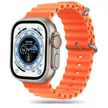  TECH-PROTECT ÓRASZÍJ ICONBAND APPLE WATCH 4/5/6/7/8/9/SE/ULTRA 1/2 (42/44/45/49 MM), narancssárga