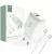 Tech-Protect C20W USB-C PD 20W / USB-A QC 3.0 hálózati töltő with USB-C / USB-C kábel, fehér