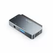 Tech-Protect V6 4in1 USB-C USB-A 3.0 / USB-C PD100W, / HDMI / mini jack 3.5mm, USB-HUB, szürke