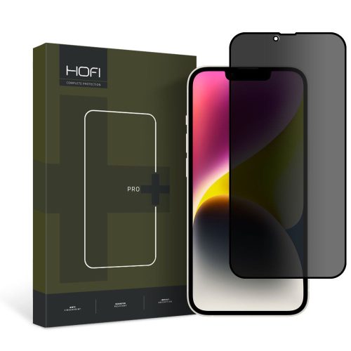 HOFI ANTI SPY GLASS PRO+ iPhone 13 PRO MAX / 14 PLUS PRIVACY betekintésvédő edzett üvegfólia