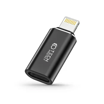 Tech-Protect UltraBoost Lightning - USB-C, adapter, fekete