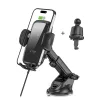 Tech-Protect CM15W-V1 autós telefontartó 15W-os vezeték nélküli töltővel műszerfalra / szellőzőrácsra - fekete