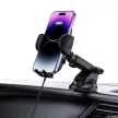 Tech-Protect CM15W-V1 autós telefontartó 15W-os vezeték nélküli töltővel műszerfalra / szellőzőrácsra - fekete