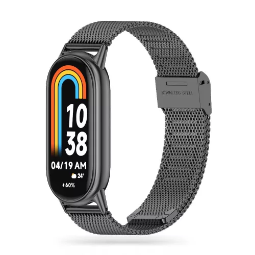 Tech-Protect MilaneseBand strap Xiaomi Smart Band 8 / 8 NFC - black