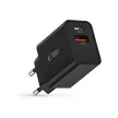 Tech-Protect NC30W USB-C PD 30W / USB-A QC 3.0 hálózati töltő, fekete