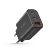 Tech-Protect NC30W hálózati töltő 2x USB-C PD 30W / USB-A QC 3.0, fekete