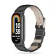 Tech-Protect Leatherfit strap Xiaomi Smart Band 8 / 8 NFC - black