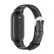 Tech-Protect Leatherfit strap Xiaomi Smart Band 8 / 8 NFC - black