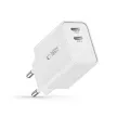 Tech-Protect C35W hálózati töltő 2x USB-C PD 35W, fehér