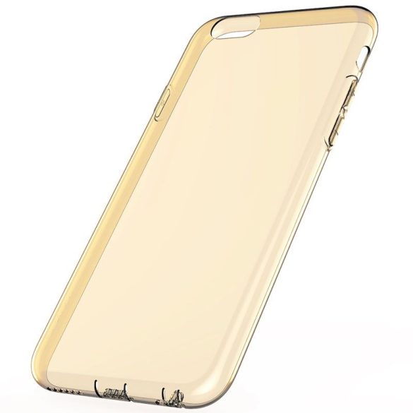 Rock iPhone 6 Plus/6S Plus Slim Jacket szilikon tok, átlátszó-arany