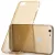 Rock iPhone 6 Plus/6S Plus Ultrathin TPU Slim Jacket szilikon hátlap, tok, átlátszó-arany