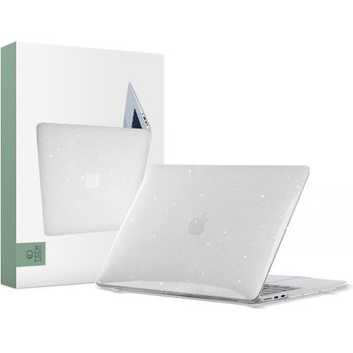 Tech-Protect SmartShell case MacBook Air 13" M2 / M3 / 2022-2024 tok, csillámos átlátszó