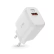 Tech-Protect C20W USB-C PD 20W / USB-A QC 3.0 hálózati töltő, fehér