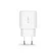 Tech-Protect C20W USB-C PD 20W / USB-A QC 3.0 hálózati töltő, fehér
