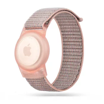   Tech-Protect Nylon Children's Strap Apple AirTag, tok, rózsaszín