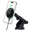 Tech-Protect A2 mágneses autós telefontartó MagSafe vezeték nélküli töltéssel 15W fekete
