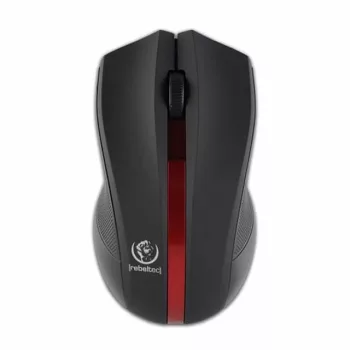   Rebeltec Galaxy wireless mouse, vezeték nélküli egér, fekete-piros