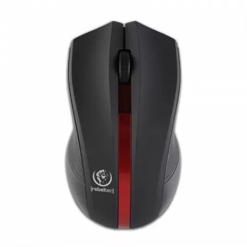 Rebeltec Galaxy wireless mouse, vezeték nélküli egér, fekete-piros