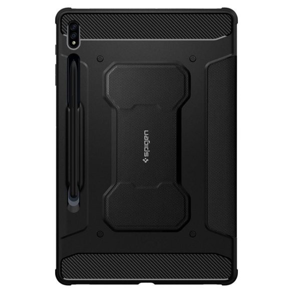 Spigen Rugged Armor ”Pro” Samsung Galaxy Tab S7/S8 11" ütésálló oldalra nyíló smart tok, fekete