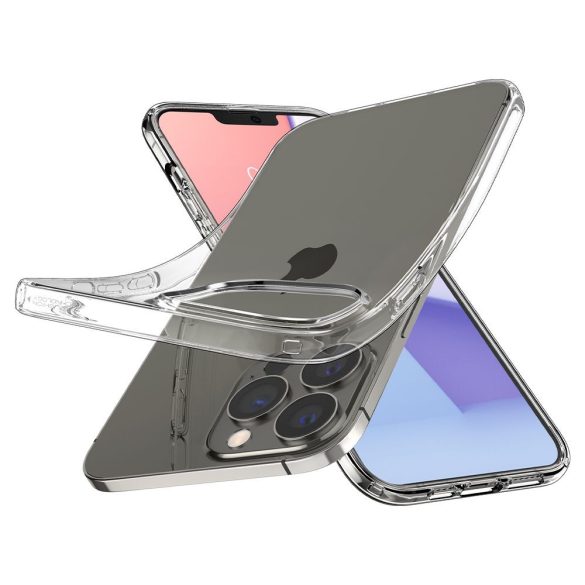 Spigen Liquid Crystal iPhone 13 Pro hátlap, tok, átlátszó