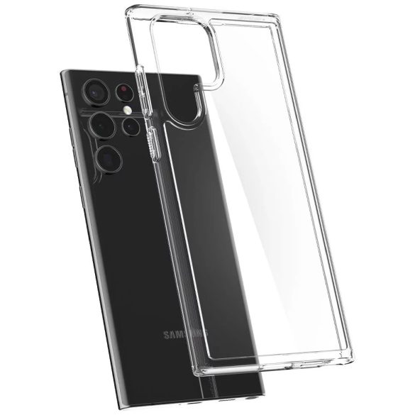 Spigen Ultra Hybrid Crystal Samsung Galaxy S22 Ultra hátlap, tok, átlátszó