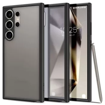   Spigen Ultra Hybrid tok Samsung Galaxy S24 Ultra, átlátszó, fekete