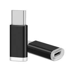 Micro USB - USB-C átalakító adapter, fekete