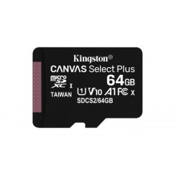   Kingston Canvas Select Plus micro SDXC, 64GB, class 10, UHS-I, 100 MB/s, memóriakártya