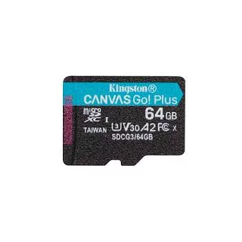   Kingston Canvas Go! Plus micro SDXC, 64GB, class 10, UHS-I, 170 MB/s, memóriakártya