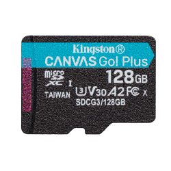   Kingston Canvas Go! Plus micro SDXC, 128GB, class 10, UHS-I, 170 MB/s, memóriakártya