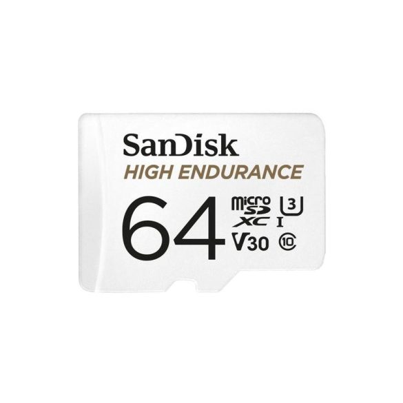SanDisk High Endurance micro SDXC, 100MB/s, 64GB, memóriakártya adapterrel