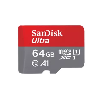  SanDisk Ultra Android micro SDXC, 64GB, class 10, UHS-I, 140 MB/s, memóriakártya adapterrel