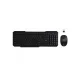 Rebeltec Vertex wireless set, vezeték nélküli egér + billentyűzet (angol), fekete