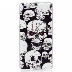   Glowing Case Skull iPhone 7 Plus/8 Plus szilikon hátlap, tok, mintás