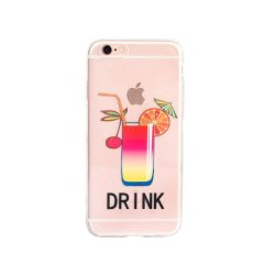   Collection Case Drink iPhone 7 Plus/8 Plus szilikon hátlap, tok, mintás