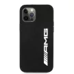 AMG AMHCP12LSGLBGN iPhone 12 Pro Max 6,7", hátlap, Silicoone Case hátlap, tok nagy Logo, fekete