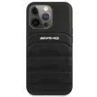 AMG Leather Debossed Lines tok iPhone 14 Pro 6,1" AMHCP14LGSEBK, fekete