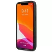 AMG Leather Debossed Lines tok iPhone 14 Pro 6,1" AMHCP14LGSEBK, fekete