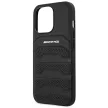 AMG Leather Debossed Lines tok iPhone 14 Pro 6,1" AMHCP14LGSEBK, fekete