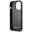 AMG Leather Debossed Lines tok iPhone 14 Pro 6,1" AMHCP14LGSEBK, fekete